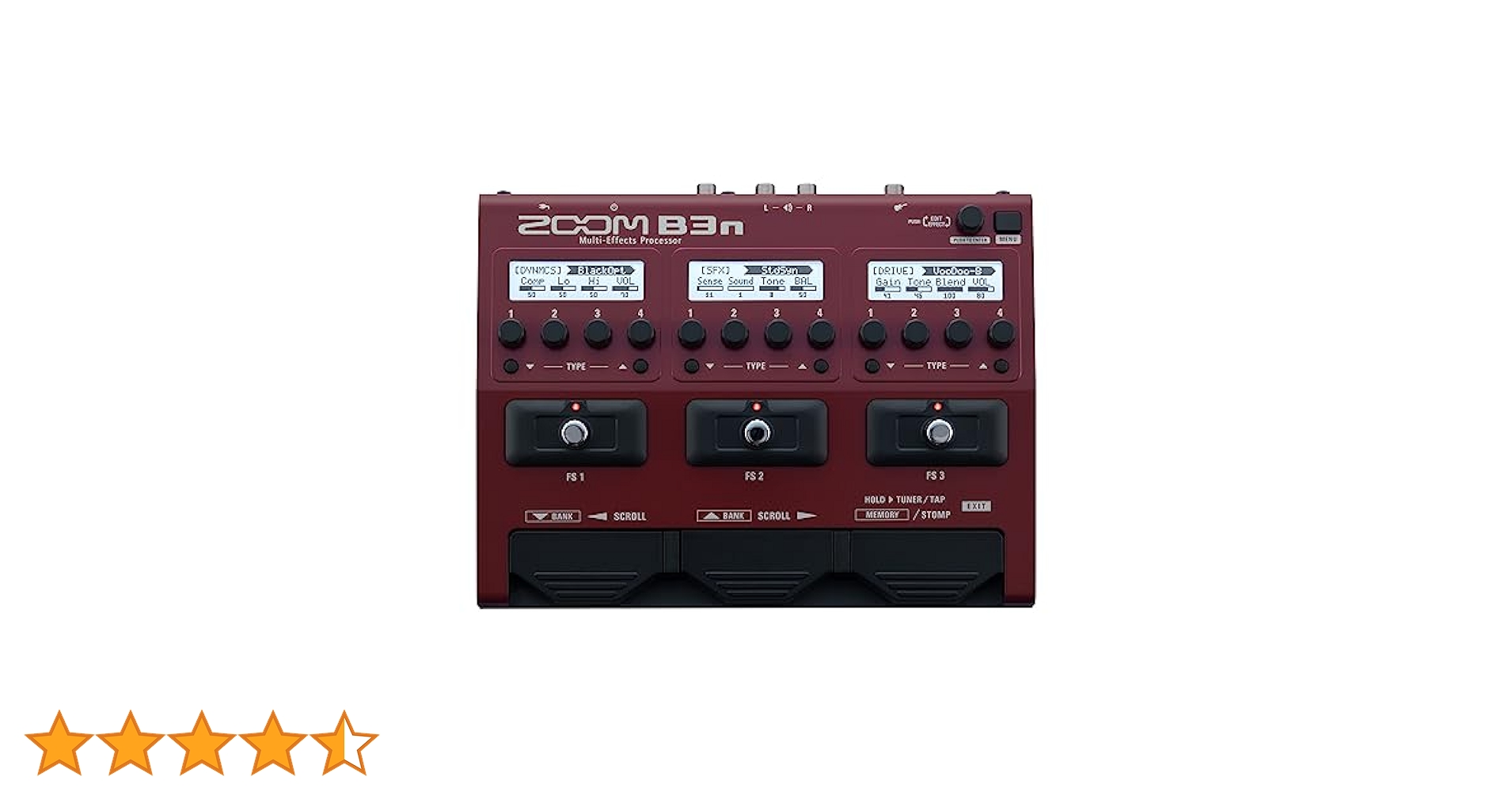 Zoom B3n Bass 純正アダプター未使用付属 ズーム(楽器) ZOOM B1 FOUR + 純正ACアダプター AD-16A/D セット